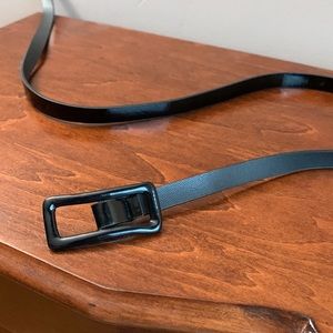 Skinny Black Belt